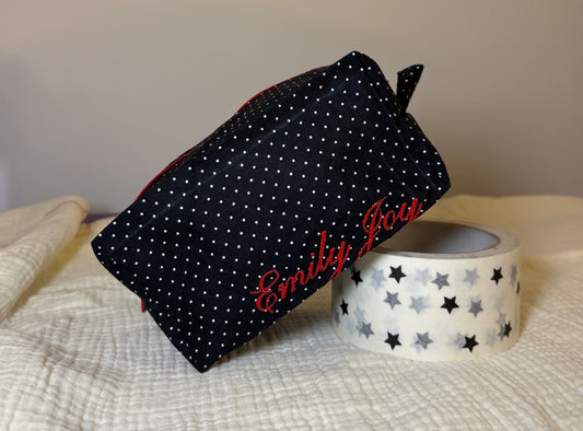 Polka Dot Makeup Bag
